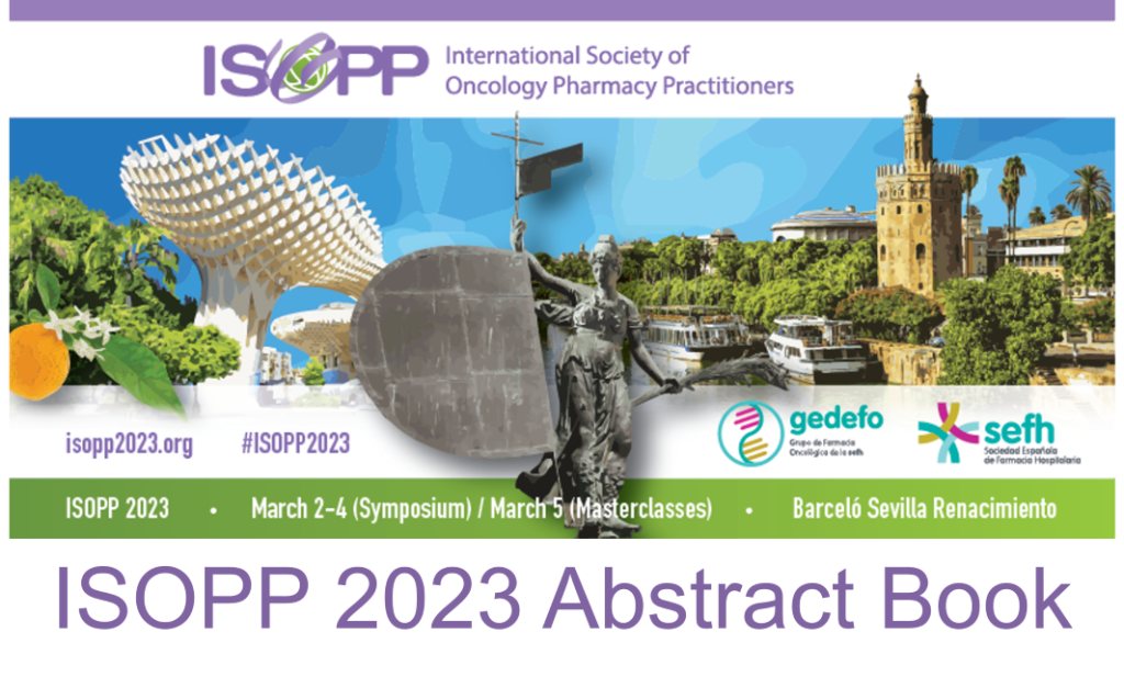 Access the ISOPP 2023 Abstract Book Oncology Pharmacy Practitioners